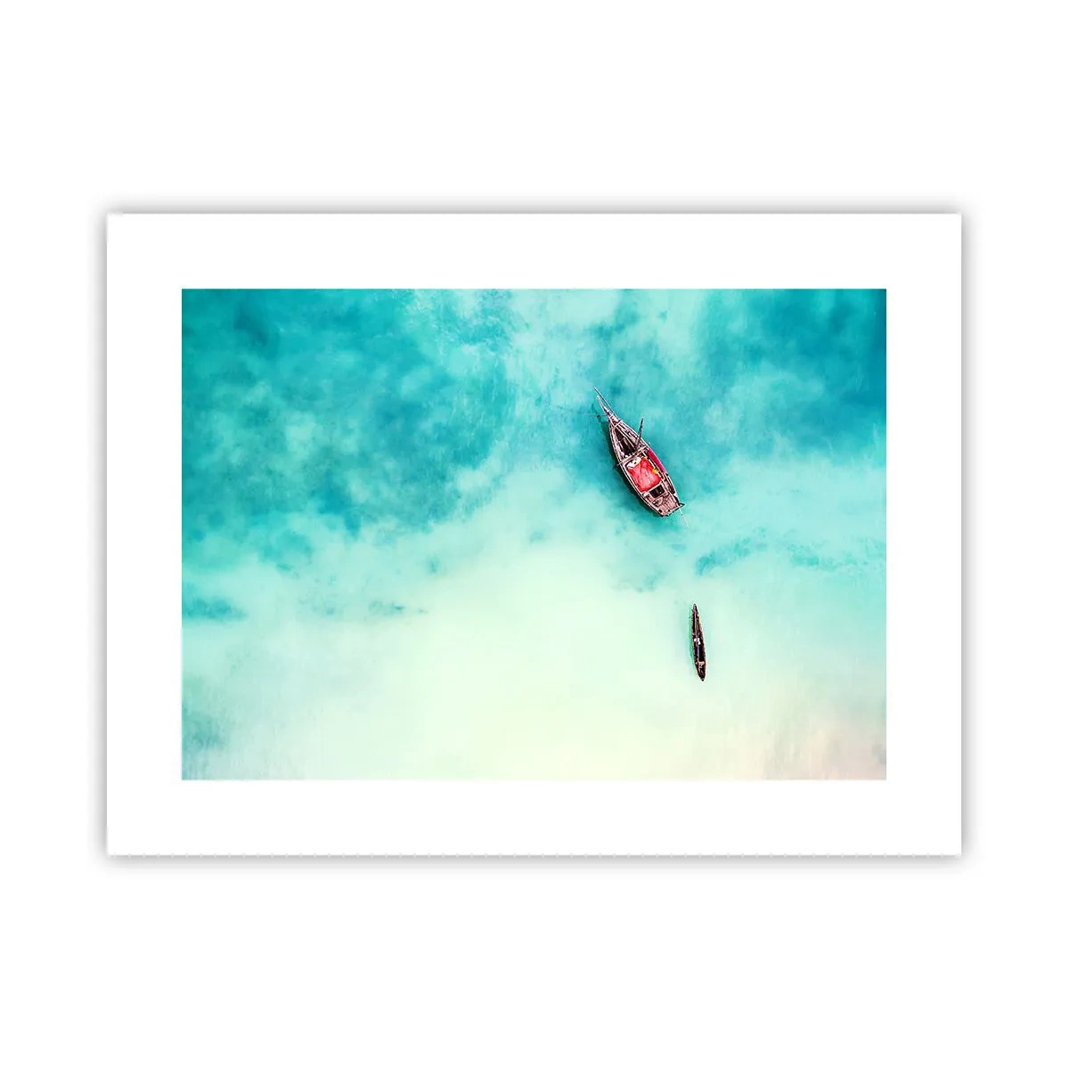 Poster - Denn an den Stränden von Sansibar, wenn der Wasserüberschuss ... - 40x30 cm