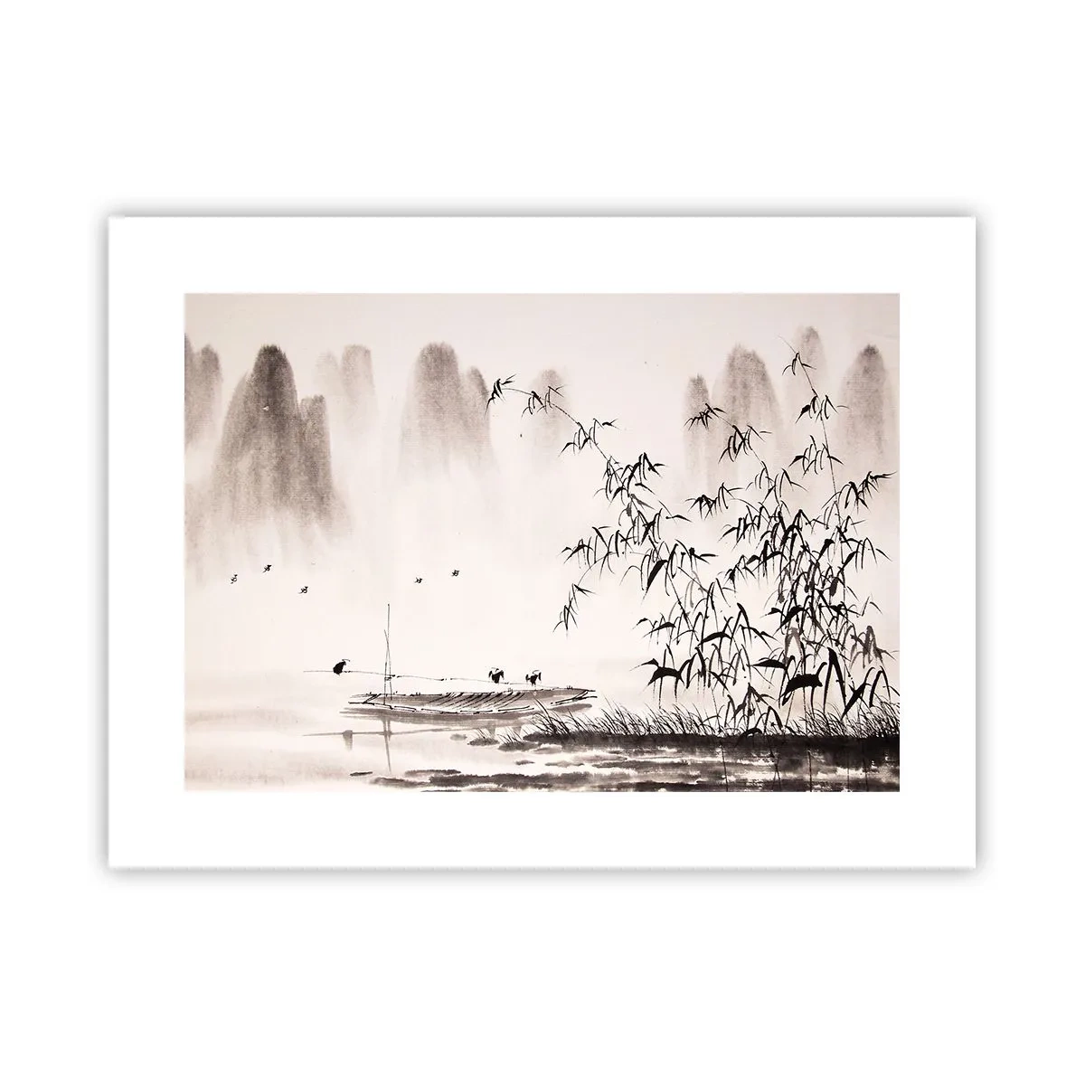 Poster - Die Stille der Reisfelder - 40x30 cm