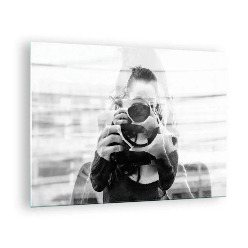 Glasbild - Bild auf glas - Der Schöpfer und sein Material - 70x50cm - Schöpfer und Material - Moderne Wanddekoration für Wohnzimmer und Schlafzimmer ARTTOR