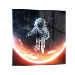 Glasbild - Bild auf glas - Kann ich noch eine Weile bleiben? - 40x40 cm