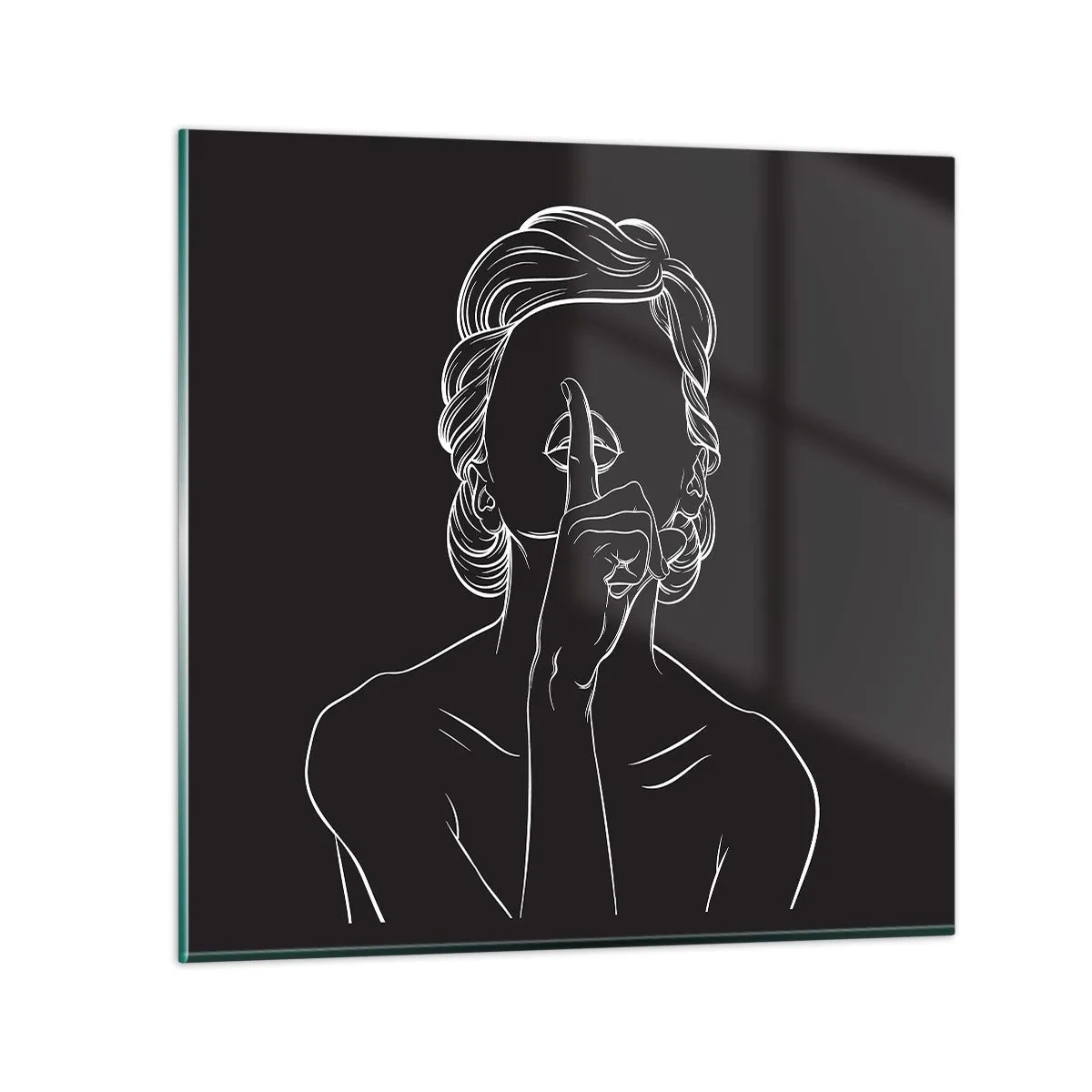 Glasbild - Bild auf glas - Schönheit erblüht in der Stille - 70x70 cm