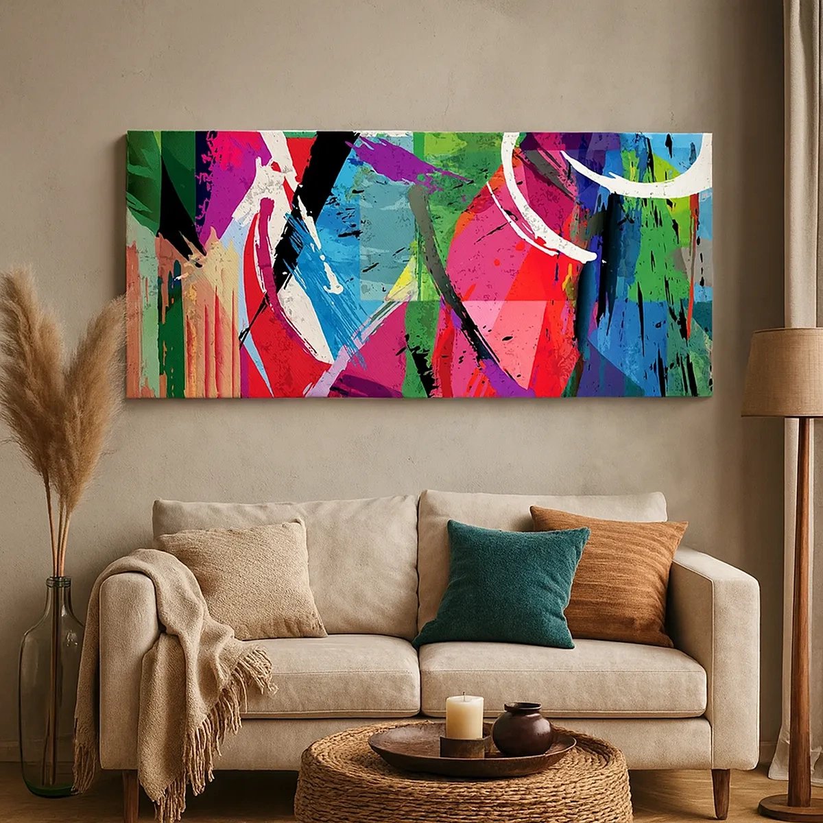 Bild auf Leinwand - Leinwandbild - Schnell, spritzig und springt - 30x30 cm