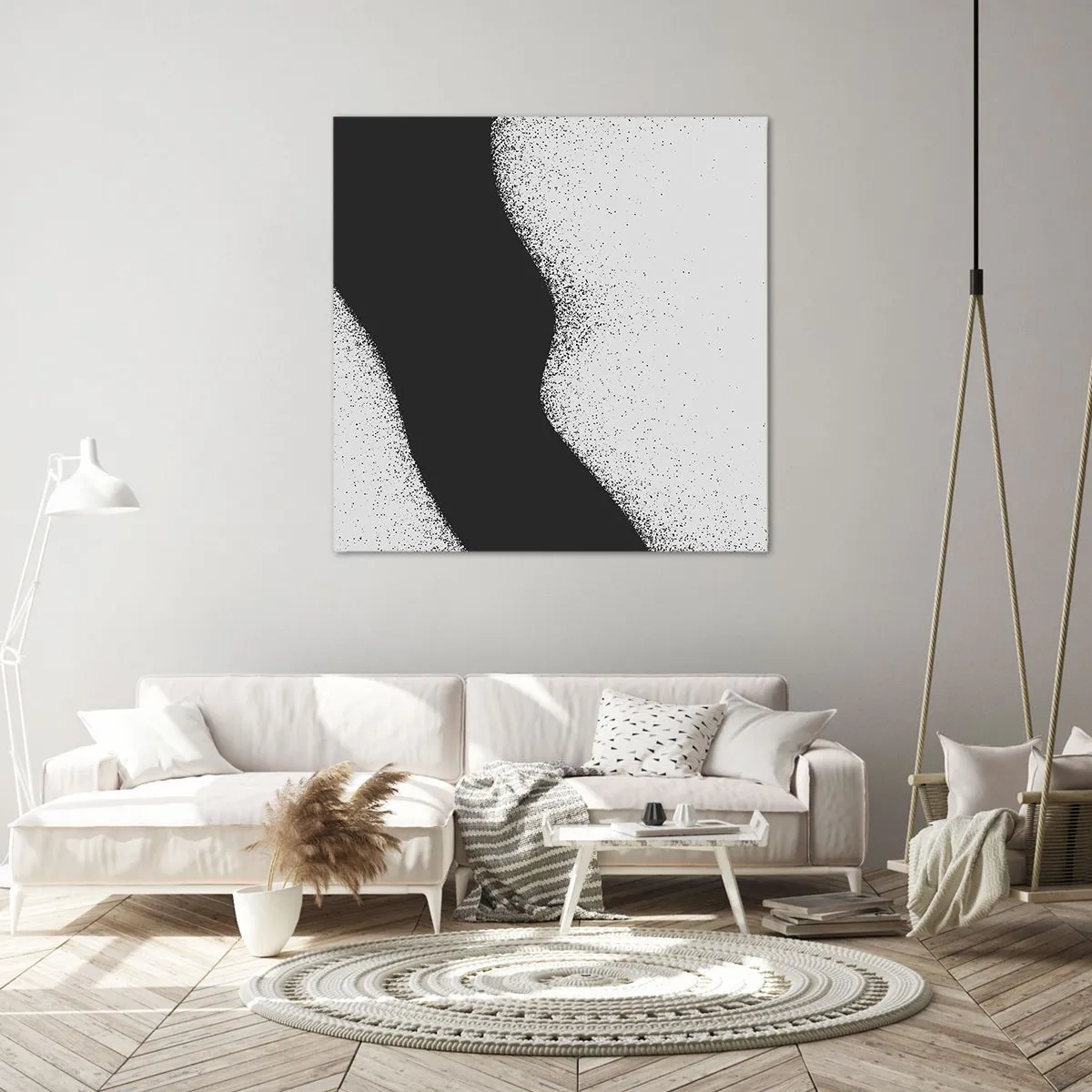 Bild auf Leinwand - Leinwandbild - Flüssiges Gleichgewicht - 70x70 cm