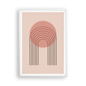 Poster in einem weißen Rahmen - Unwiderstehliche Anziehungskraft - 70x100 cm