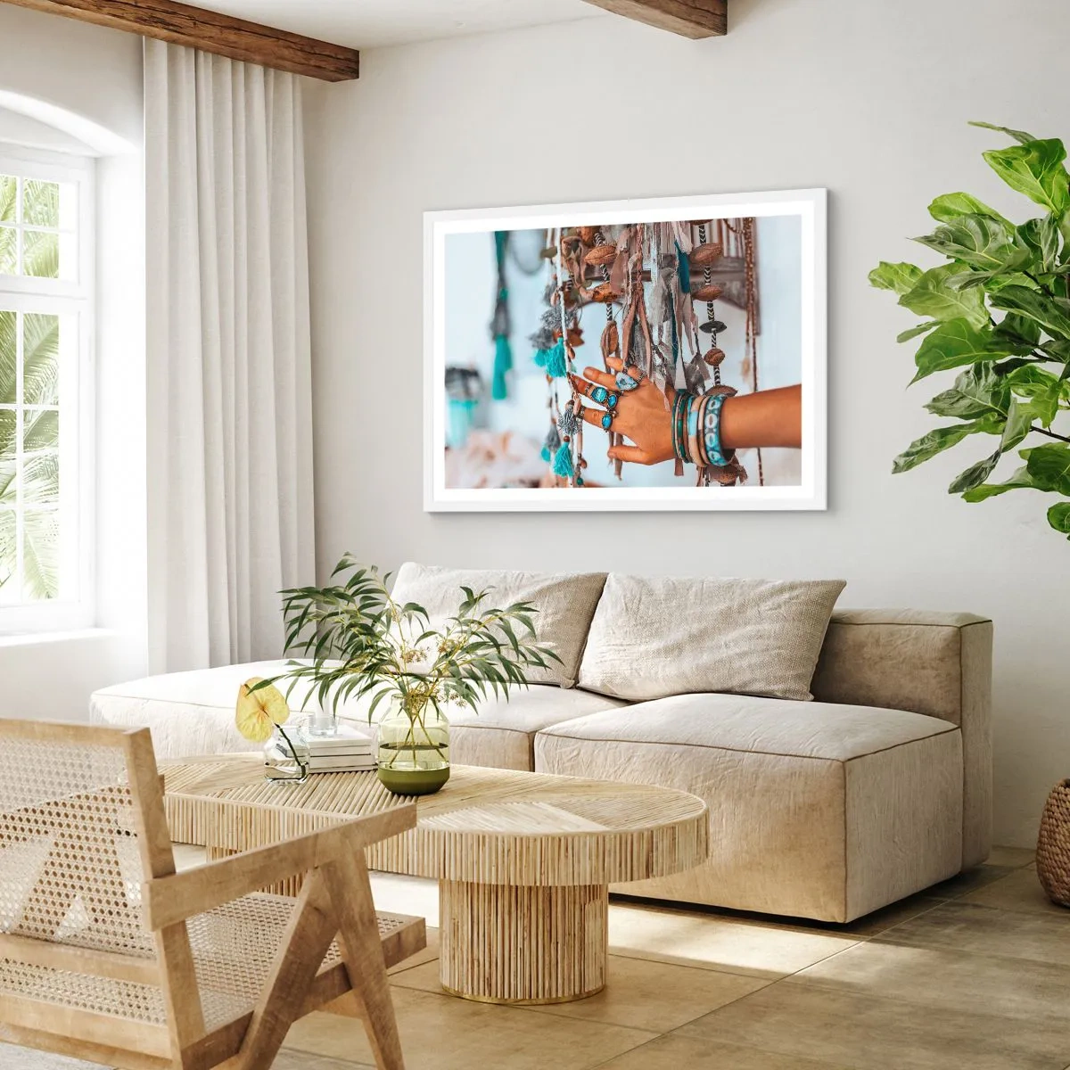 Poster in einem weißen Rahmen - Lokale Schätze - 100x70 cm