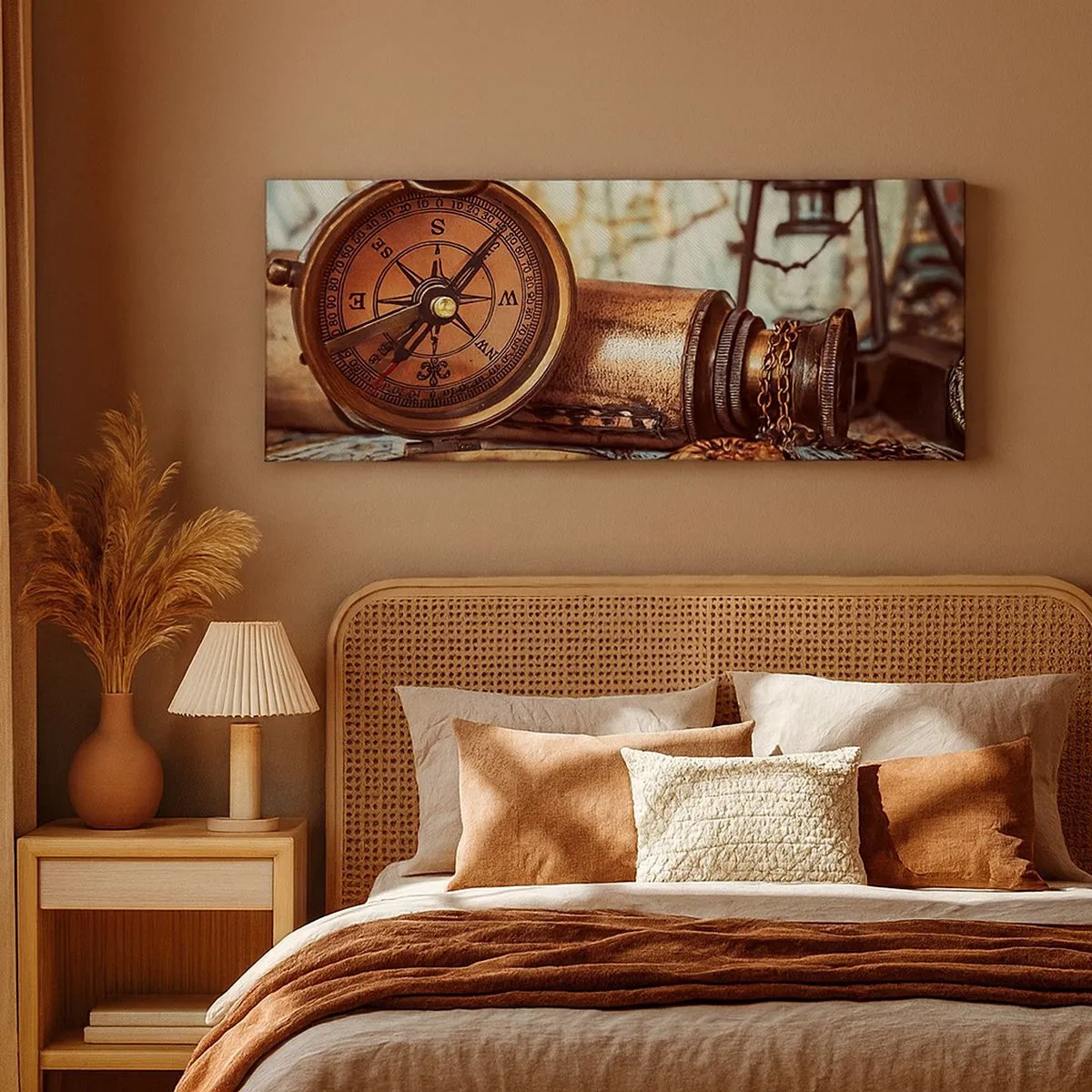 Bild auf Leinwand - Leinwandbild - Ein Piratenabenteuer in der Karibik wartet - 100x40 cm