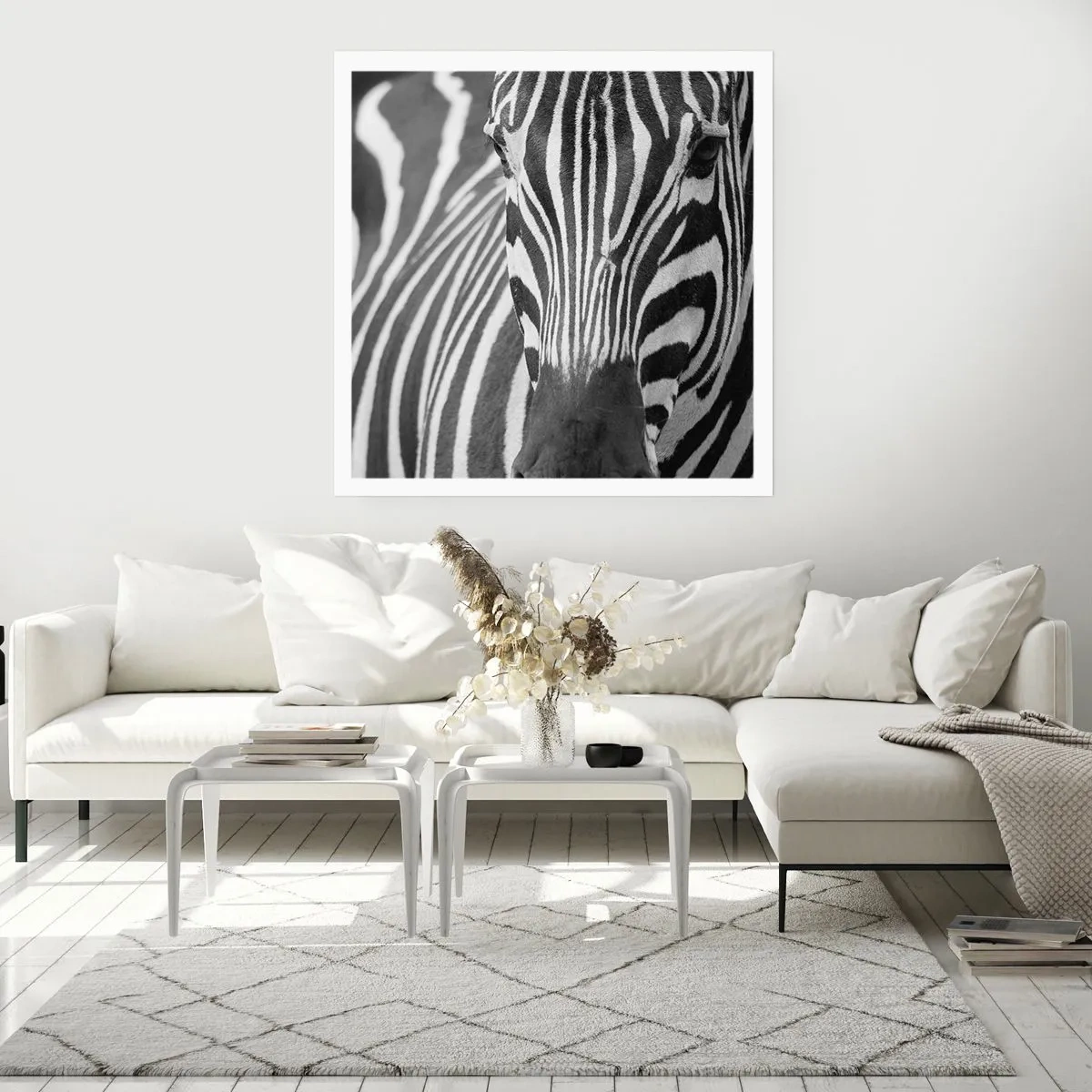 Poster - Die Welt ist schwarz und weiß - 50x50 cm