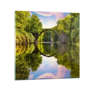 Glasbild - Bild auf glas - An der Kreuzung zweier Welten - 40x40 cm