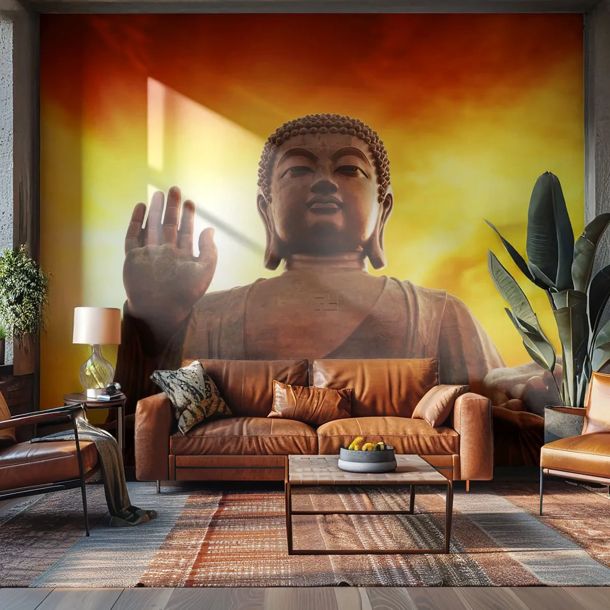 Fototapete Premium Canvas - Frieden der Welt - Buddha, Religion, Stück - 250x175 cm