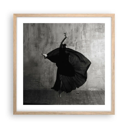 Poster in einem Rahmen aus heller Eiche - Leidenschaftlicher Gürtel - 50x50 cm