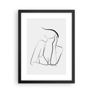 Poster in einem schwarzem Rahmen - Auf der Traumwelle - 30x40 cm