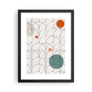 Poster in einem schwarzem Rahmen - Im Pop-Art-Geist - 30x40 cm