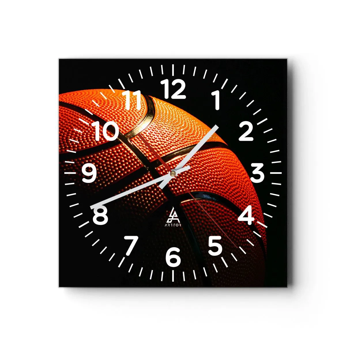 Wanduhr - Glasuhr - Schön wie ein Planet - 30x30 cm