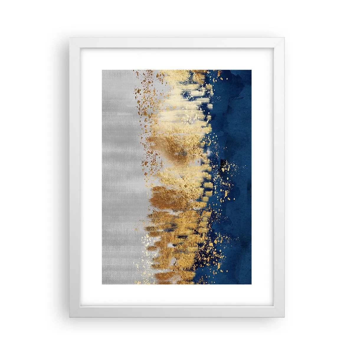 Poster in einem weißen Rahmen - Moderne Komposition mit Glanz - 30x40 cm