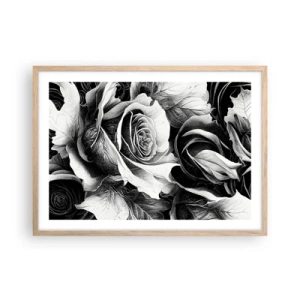 Poster in einem Rahmen aus heller Eiche - Immer Königin - 70x50 cm