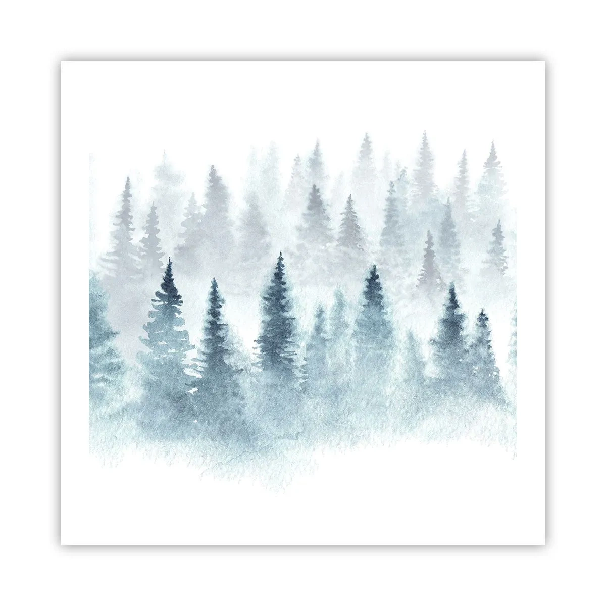 Poster - In Nebel gehüllt - 60x60 cm