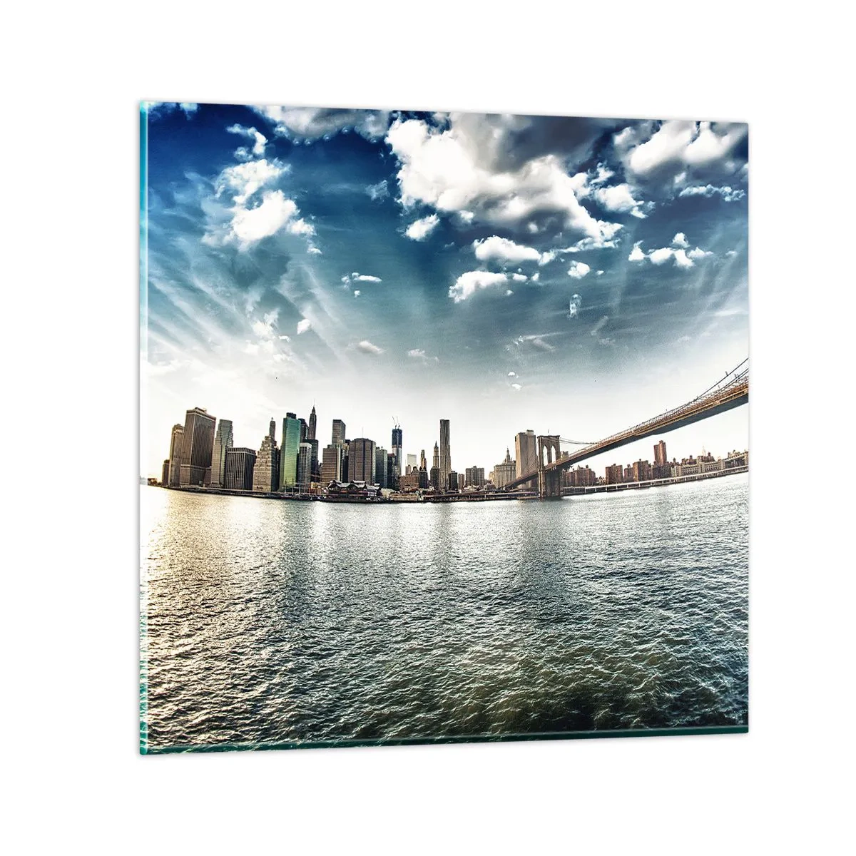 Glasbild - Bild auf glas - Glasinsel - 50x50 cm