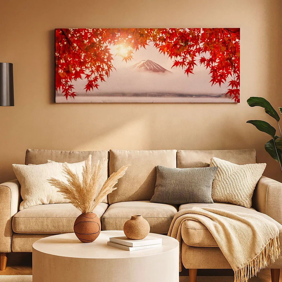 Bild auf Leinwand - Leinwandbild - Im japanischen Klima - 100x40 cm