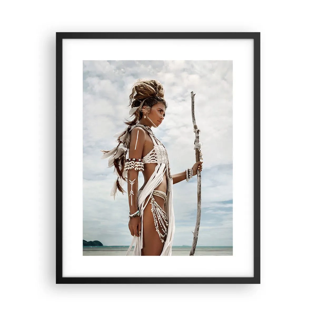 Poster in einem schwarzem Rahmen - Königin der Tropen - 40x50 cm