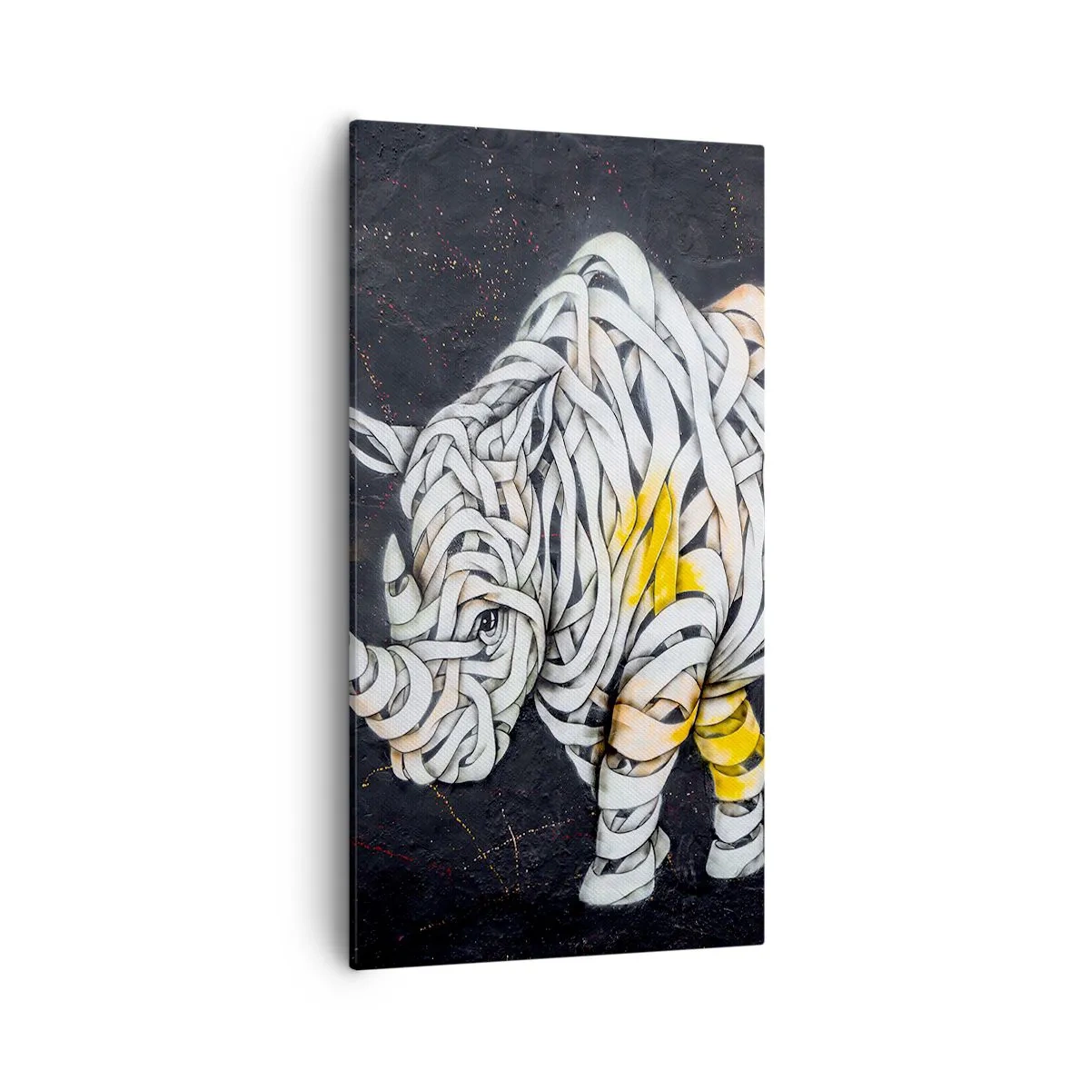 Bild auf Leinwand - Leinwandbild - Dicke Haut ist ein Mythos - 55x100 cm