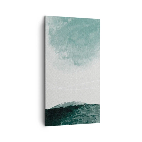 Bild auf Leinwand - Leinwandbild - Begegnung mit Nebel - 45x80 cm