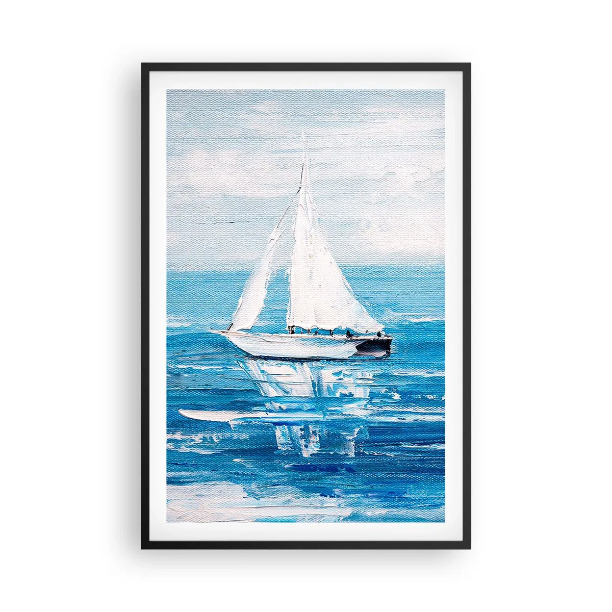 Poster in einem schwarzem Rahmen - Mit Freund an der Seite - 61x91 cm