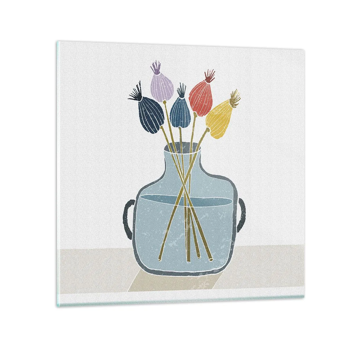 Glasbild - Bild auf glas - Es ist mucksmäuschenstill - 30x30 cm