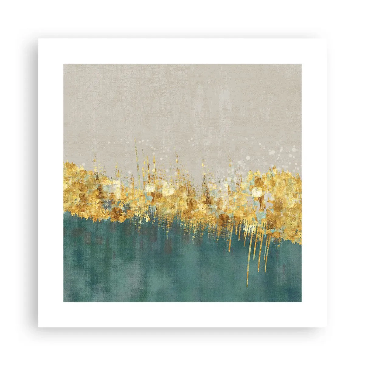 Poster - Goldener Rand - 40x40 cm