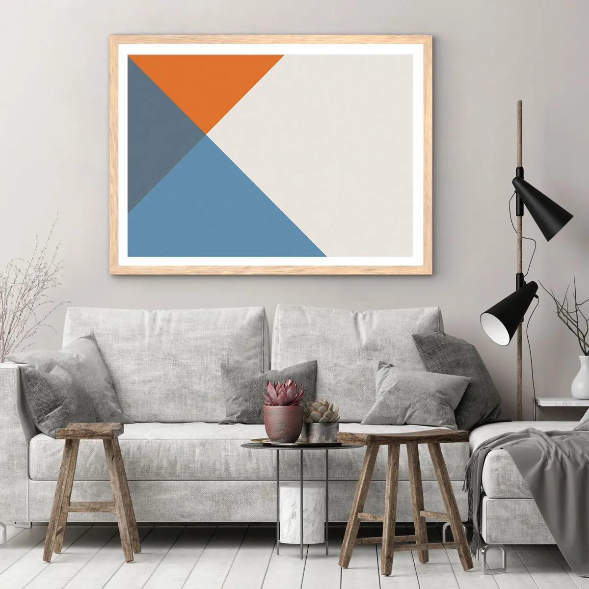 Poster in einem Rahmen aus heller Eiche - In einem Winkel… - 40x30 cm