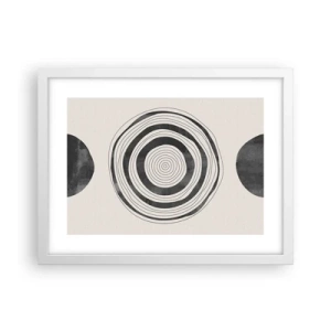 Poster in einem weißen Rahmen - Wichtig ist, was dazwischen liegt - 40x30 cm