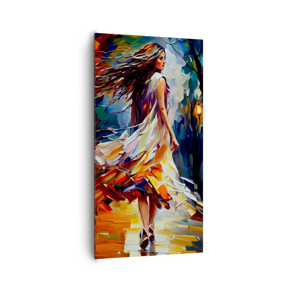 Bild auf Leinwand - Leinwandbild - Herbstmädchen - 65x120 cm