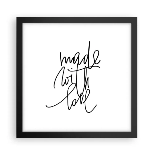 Poster in einem schwarzem Rahmen - Die beste Marke - 30x30 cm