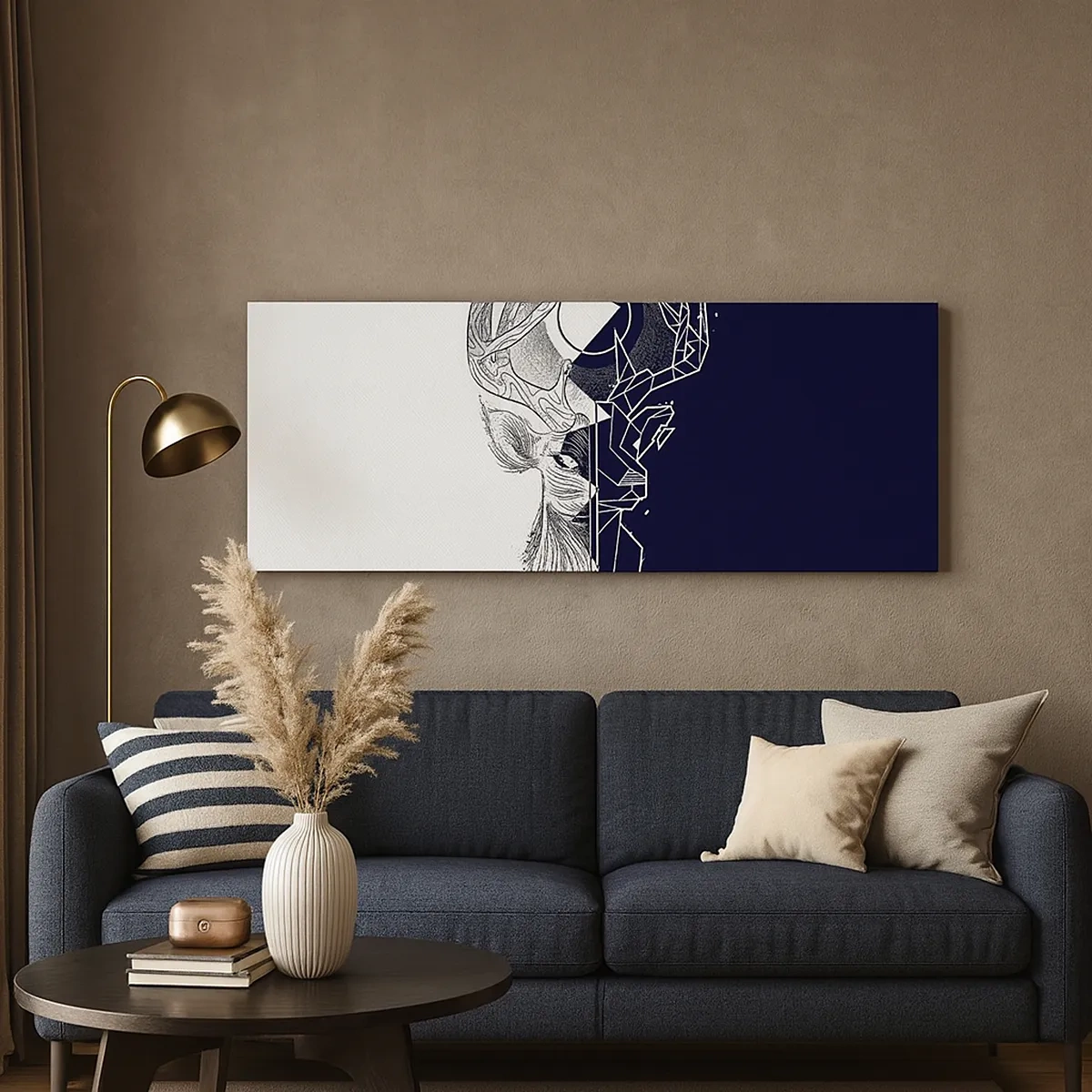 Bild auf Leinwand - Leinwandbild - Der Kampf und die Einheit der Gegensätze - 30x30 cm