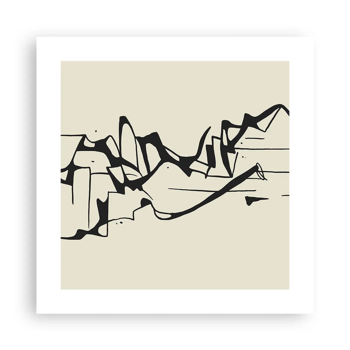 Poster - Vielleicht eine Landschaft - 40x40 cm