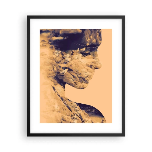 Poster in einem schwarzem Rahmen - Von Natur aus schön - 40x50 cm