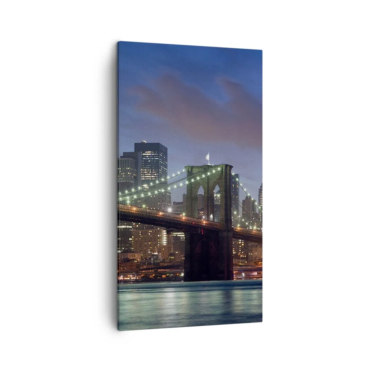 Bild auf Leinwand - Leinwandbild - Leuchtende Nacht - 45x80 cm