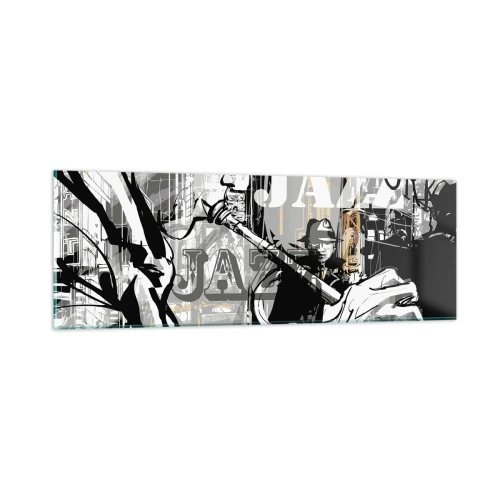 Glasbild - Bild auf glas - Im Rhythmus von New York - 90x30 cm