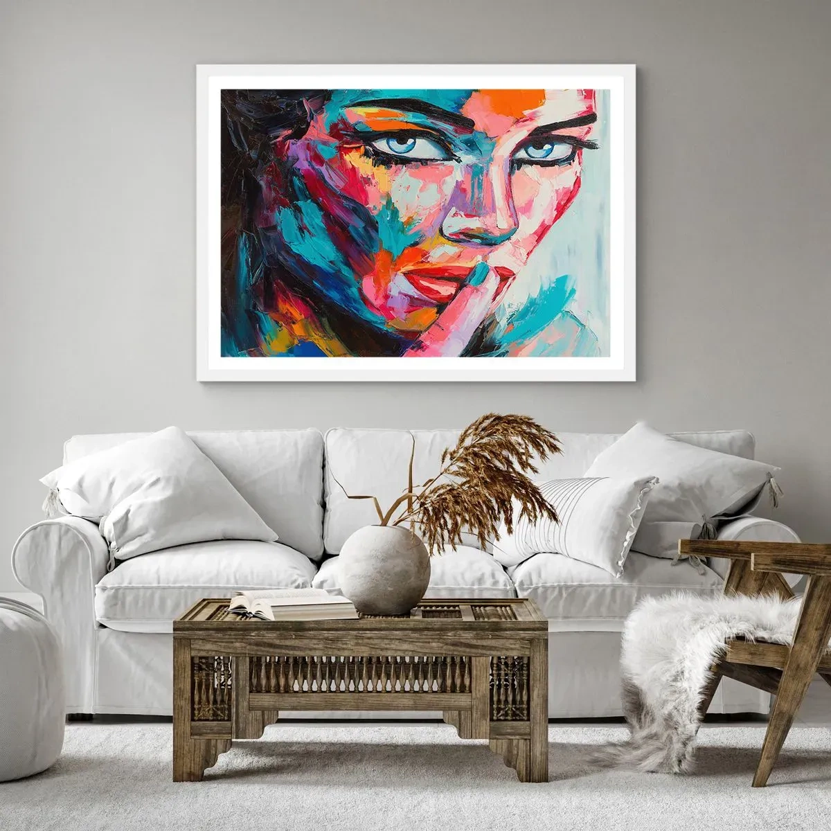 Poster in einem weißen Rahmen - Unser erstes Geheimnis - 50x40 cm