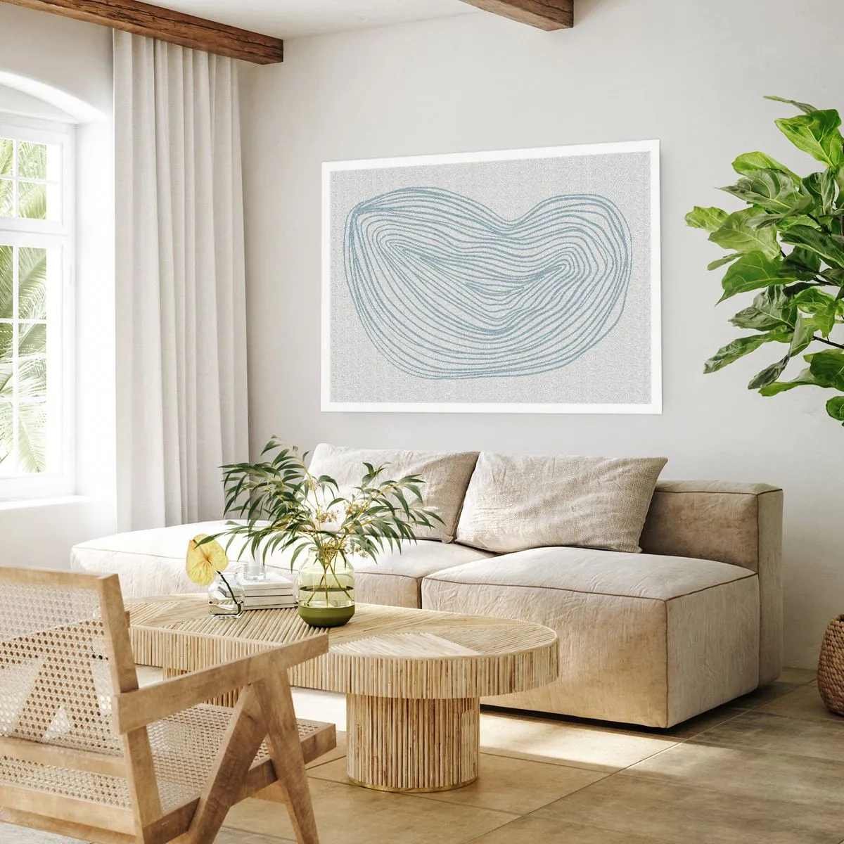 Poster - Das Lächeln der Wassertropfen - 70x50 cm