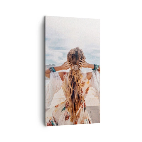 Bild auf Leinwand - Leinwandbild - Auf dem Weg zum Glück - 45x80 cm