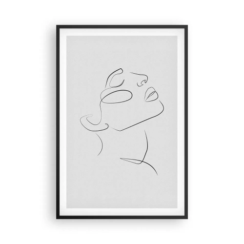 Poster in einem schwarzem Rahmen - Die Drehungen und Wendungen der Träume - 61x91 cm