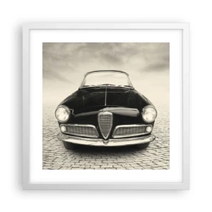 Poster in einem weißen Rahmen - Man muss mich einfach lieben - 40x40 cm