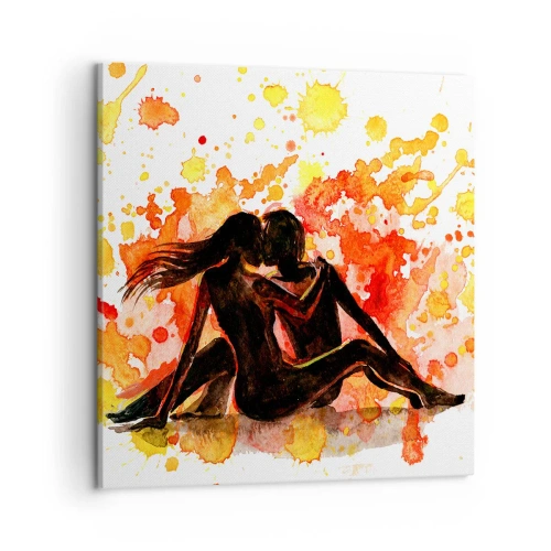 Bild auf Leinwand - Leinwandbild - Und es war Licht - 50x50 cm