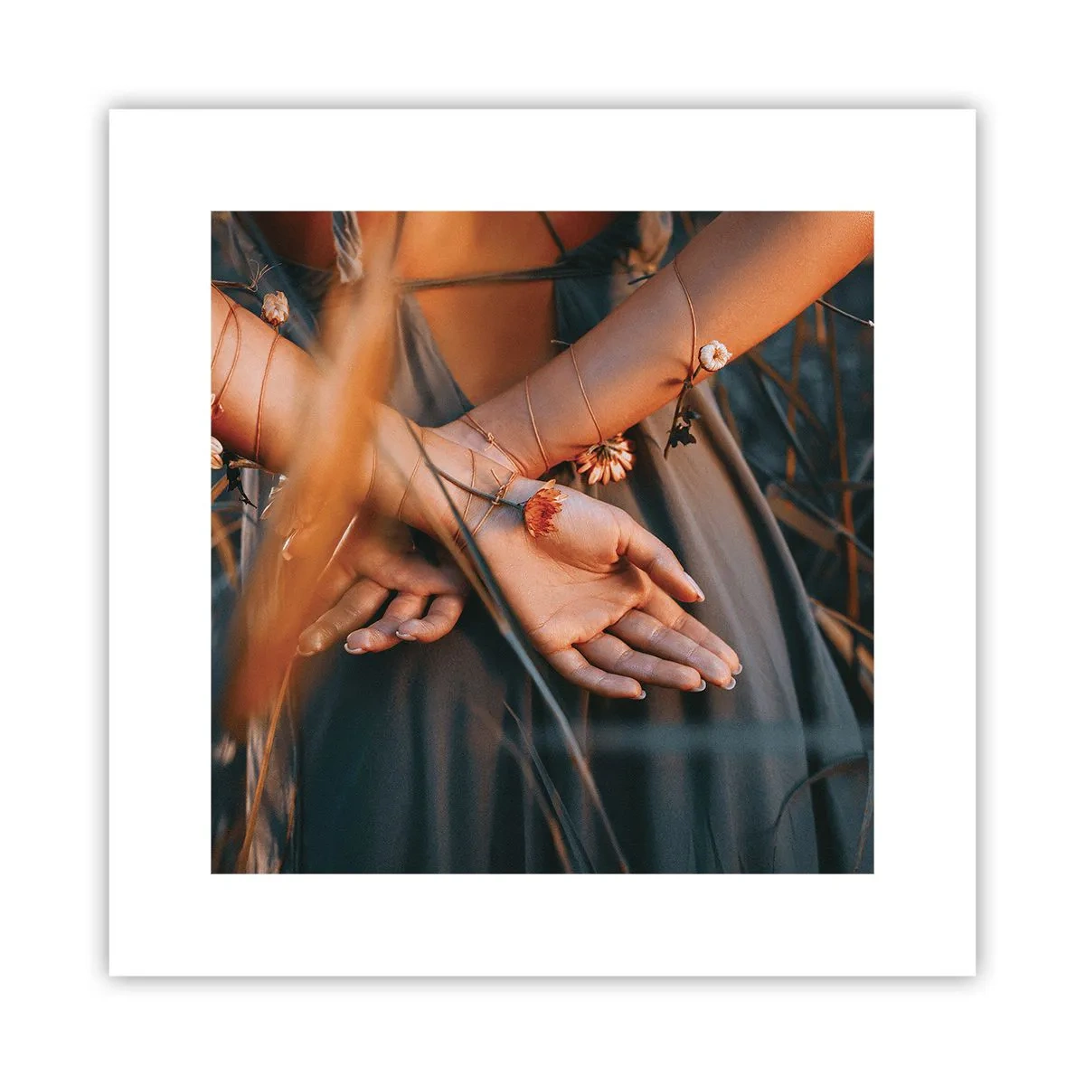 Poster - Verbunden mit der Natur - 30x30 cm