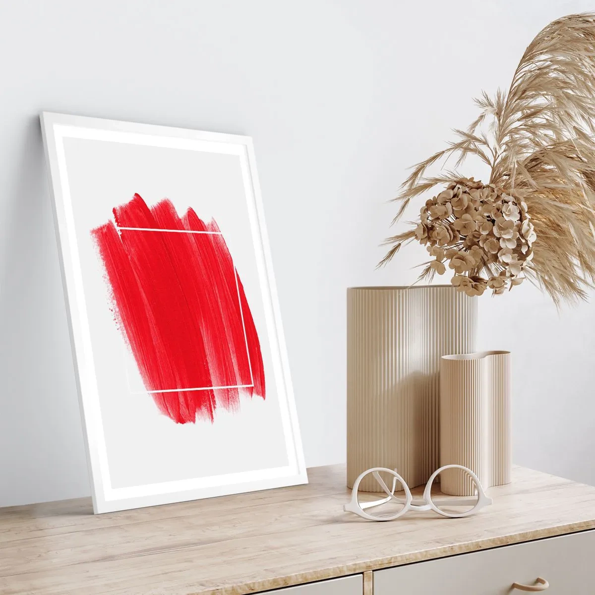 Poster in einem weißen Rahmen - Aus dem Rahmen - 40x50 cm