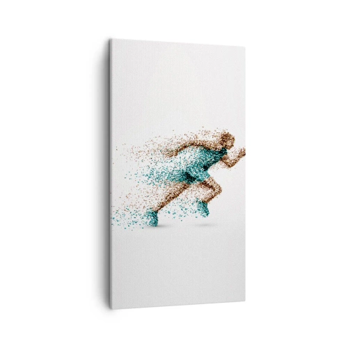 Bild auf Leinwand - Leinwandbild - Das Leben ist ein Lauf - 45x80 cm