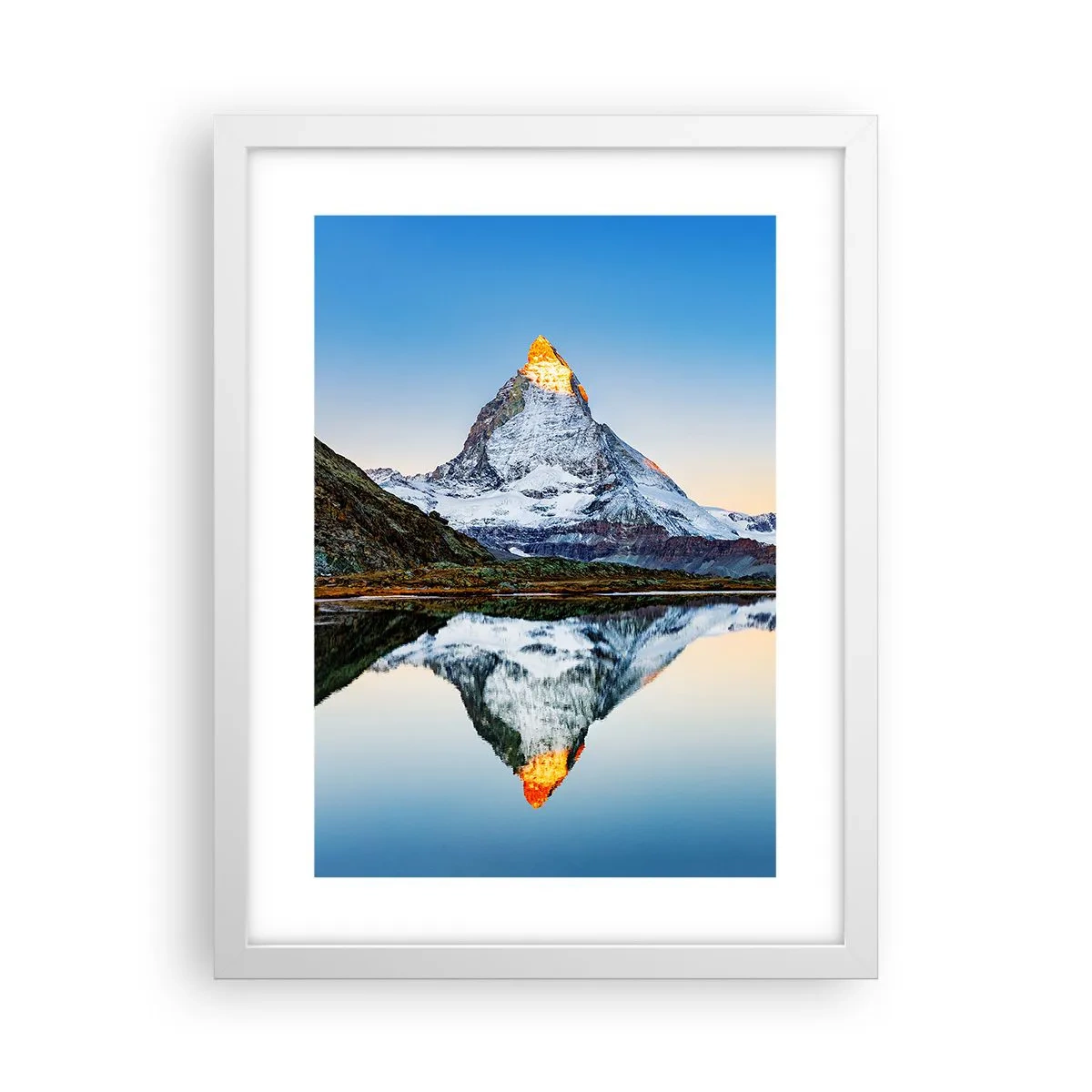 Poster in einem weißen Rahmen - Zwei Welten - 30x40 cm