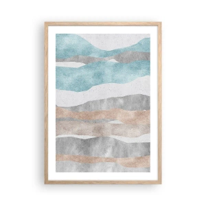 Poster in einem Rahmen aus heller Eiche - Studie über Nähe - 50x70 cm