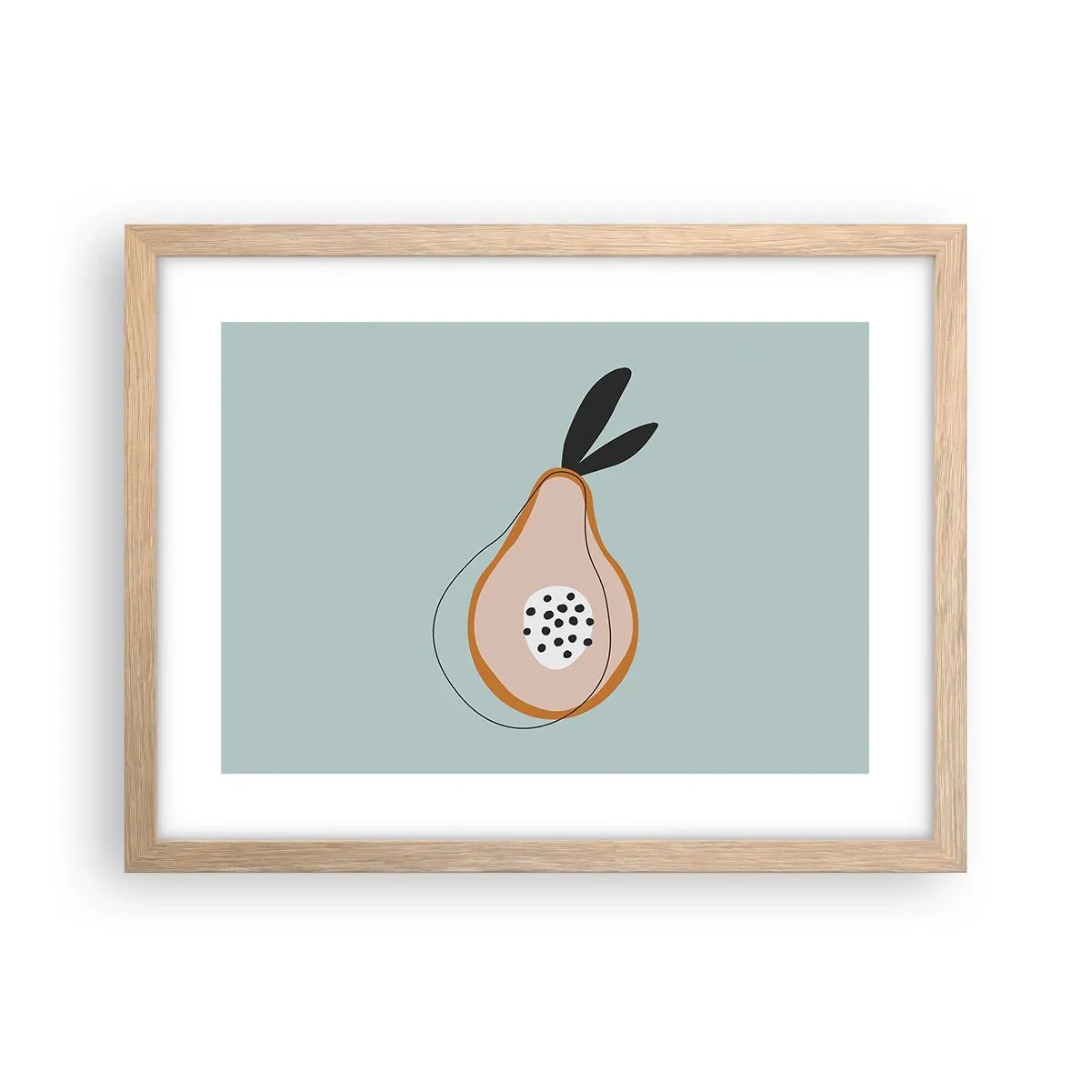 Poster in einem Rahmen aus heller Eiche - Durchdringe die Natur der Dinge - 40x30 cm