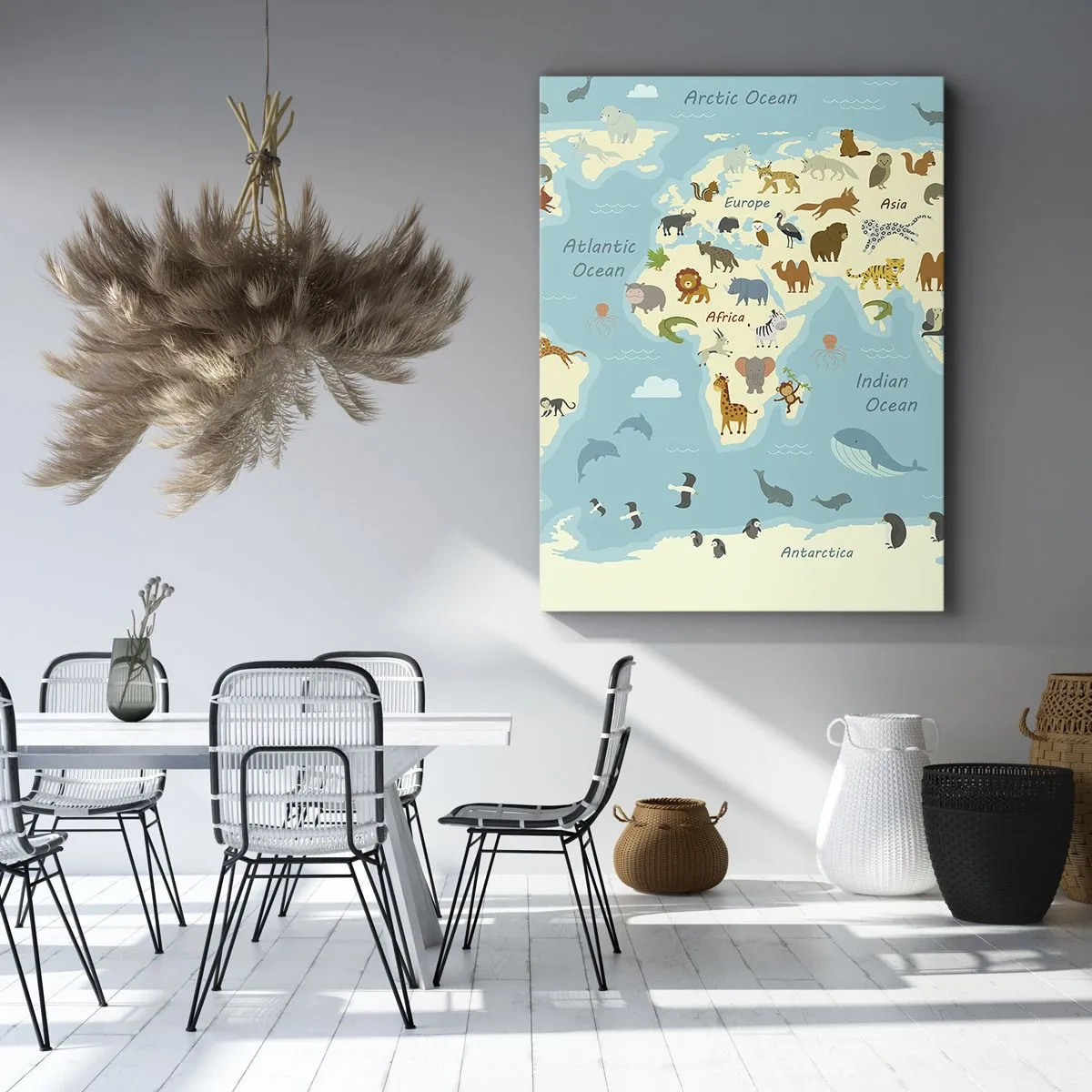 Bild auf Leinwand - Leinwandbild - Gute Nachbarn - 55x100 cm